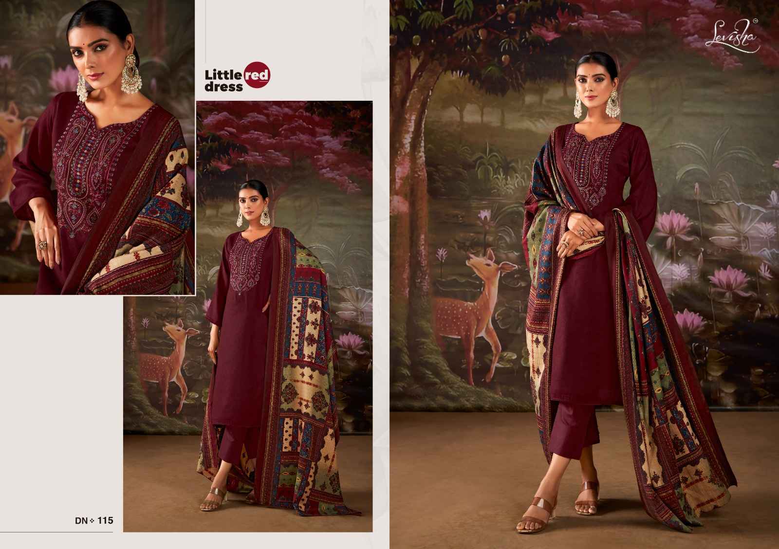 Levisha Nagma Pashmina Dress Material 8 pcs Catalogue