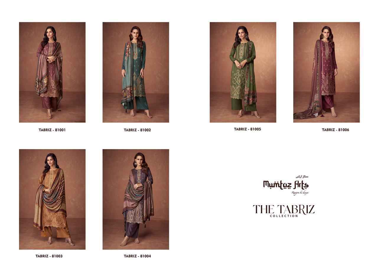Mumtaz Arts The Tabriz Pashmina Dress Material 6 pcs Catalogue