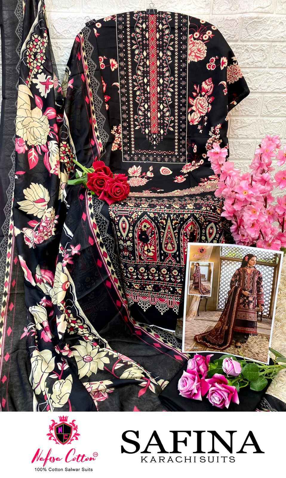 Nafisa Cotton Safina Cotton Dress Material 6 pcs Catalogue
