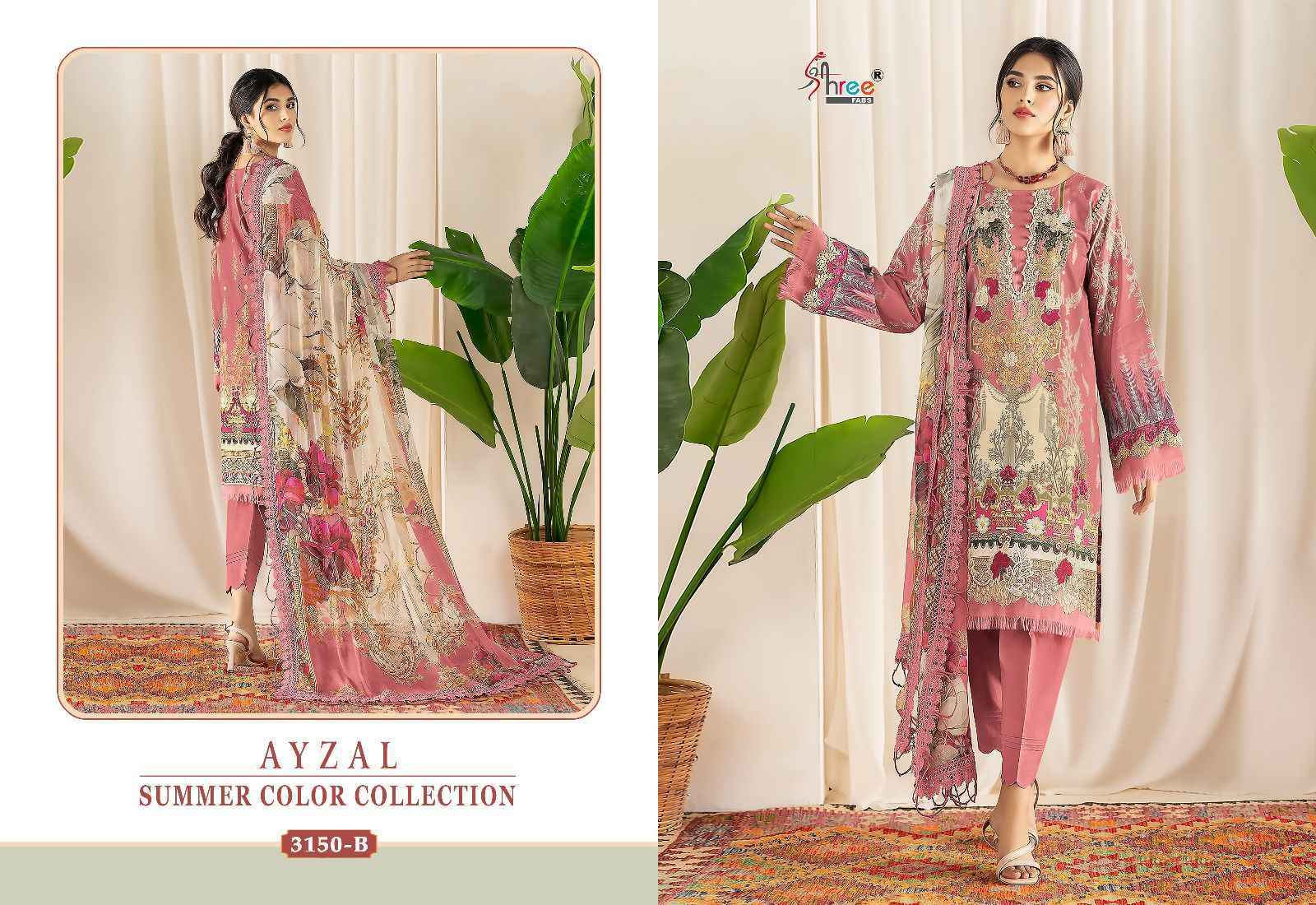 Shree Fabs Ayzal Summer Collection Cotton Dress Material 3 pcs Catalogue