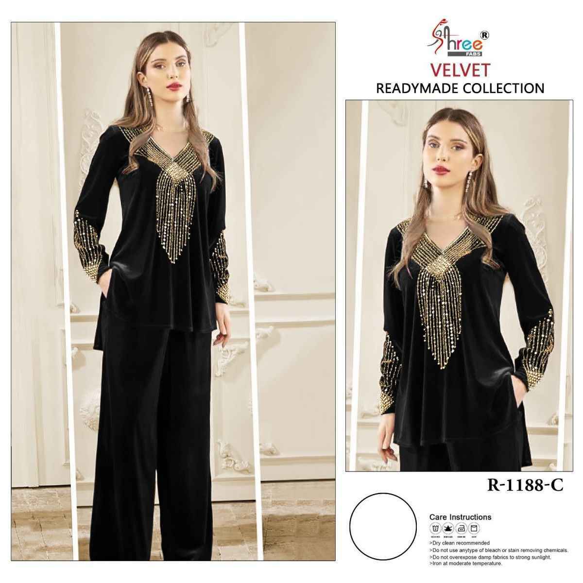 Shree Fabs R1188 Velvet Readymade Collection Readymade Velvet Dress 3 pcs Catalogue