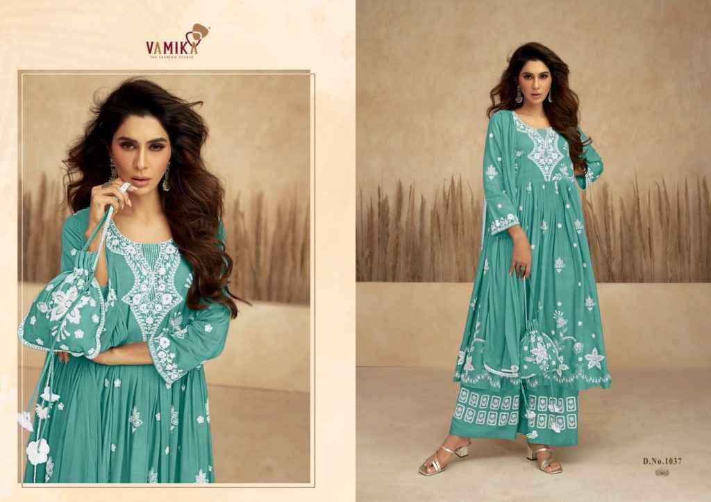 Vamika Lakhnavi Vol 7 Readymade Rayon Dress 6 pcs Catalogue