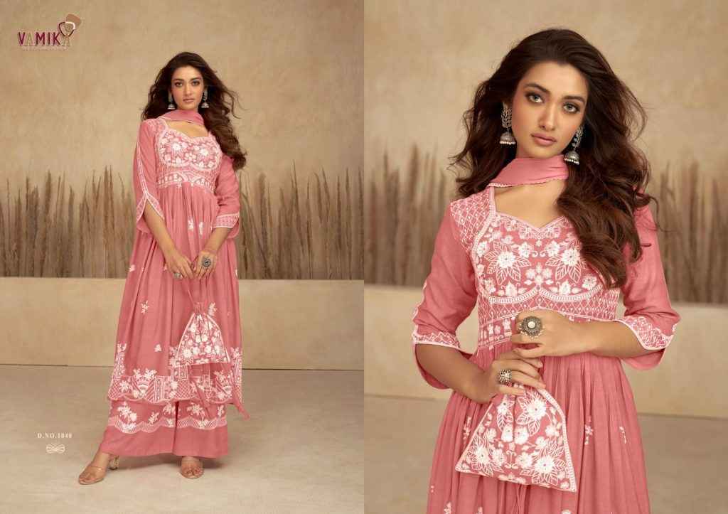 Vamika Lakhnavi Vol 7 Readymade Rayon Dress 6 pcs Catalogue