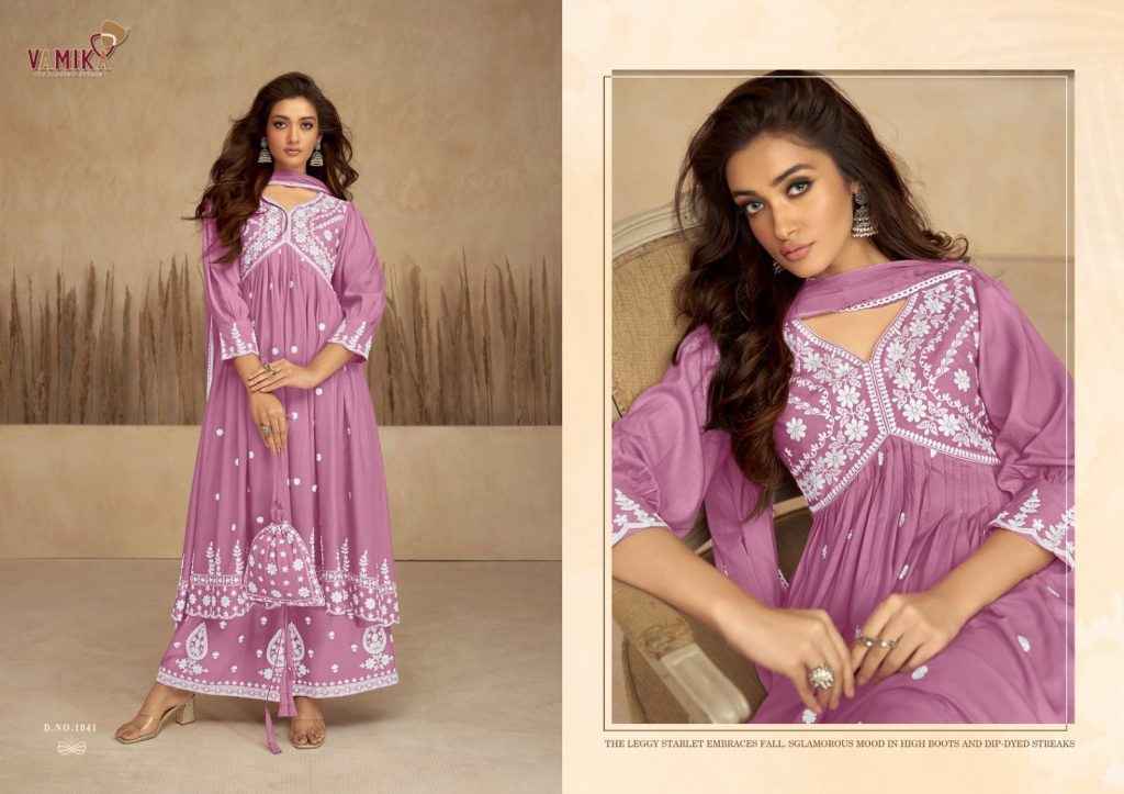 Vamika Lakhnavi Vol 7 Readymade Rayon Dress 6 pcs Catalogue