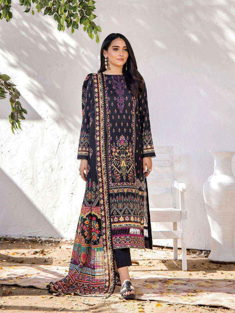 Yashika Trends Aafiya Lawn Cotton Dress Material 6 pcs Catalogue