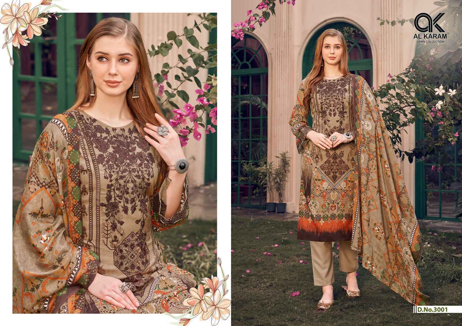 AL Karam Firdous Exclusive Collection Vol 3 Cotton Dress Material 10 pcs Catalogue