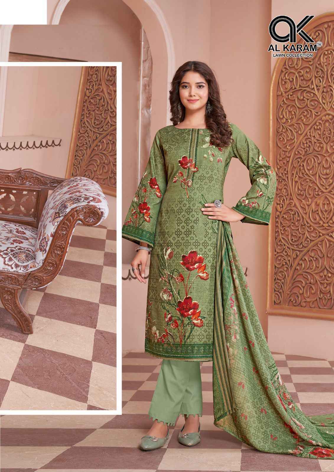 AL Karam Jasmine Vol 3 Cotton Dress Material 8 pcs Catalogue