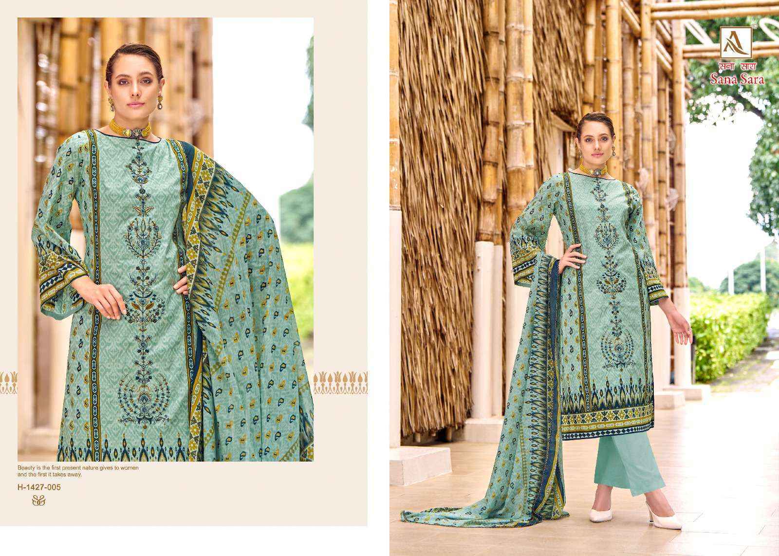 Alok Sana Sara Cambric Cotton Dress Material Wholesale Price