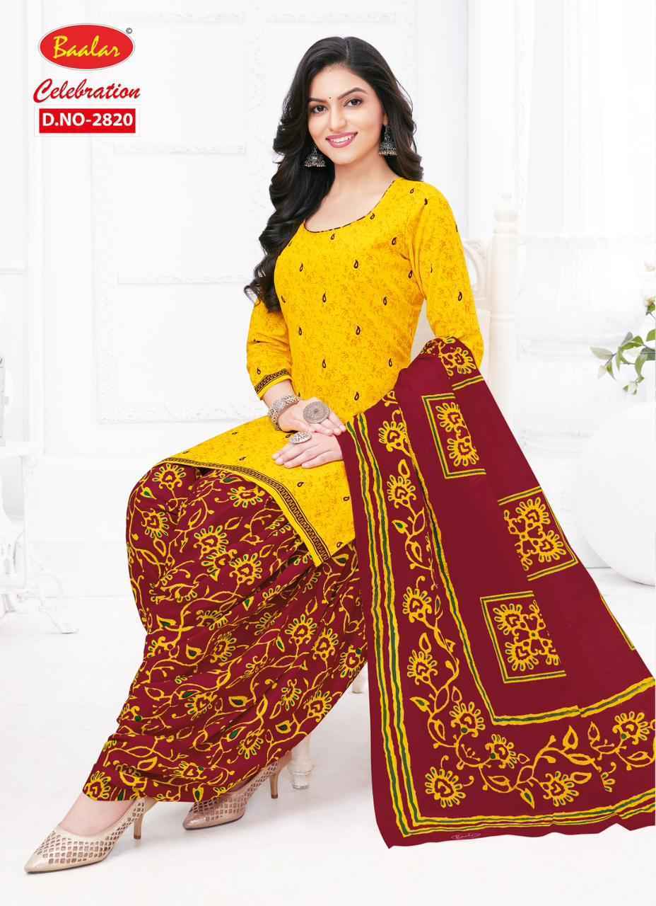 Baalar Celebration Patiyala vol 18 Cotton Dress Material 15 pcs Catalogue