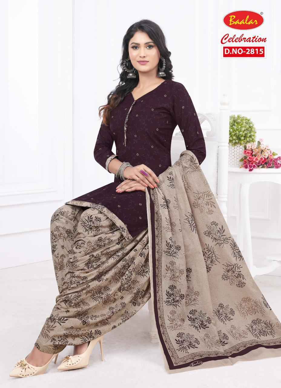 Baalar Celebration Patiyala vol 18 Cotton Dress Material 15 pcs Catalogue