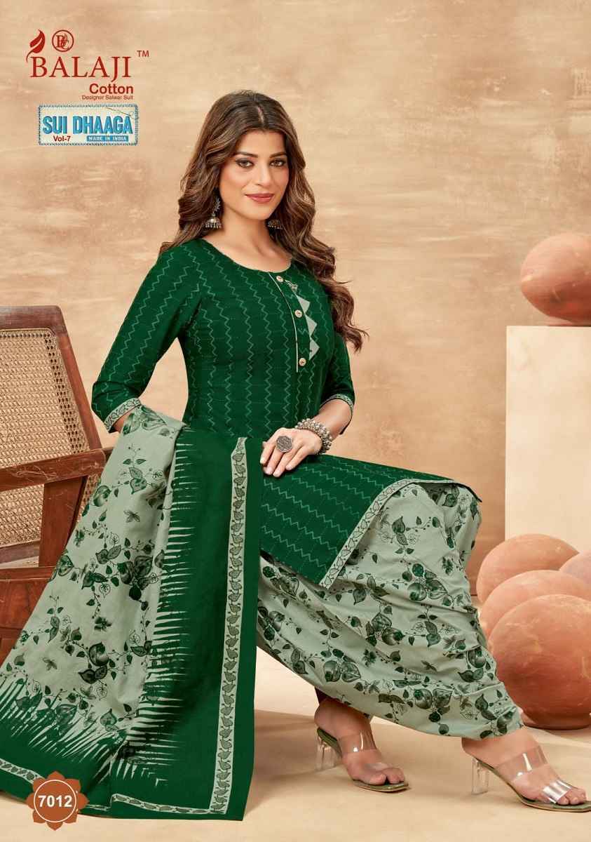 Balaji Sui Dhaga Vol 7 Cotton Dress Material 12 pcs Catalogue