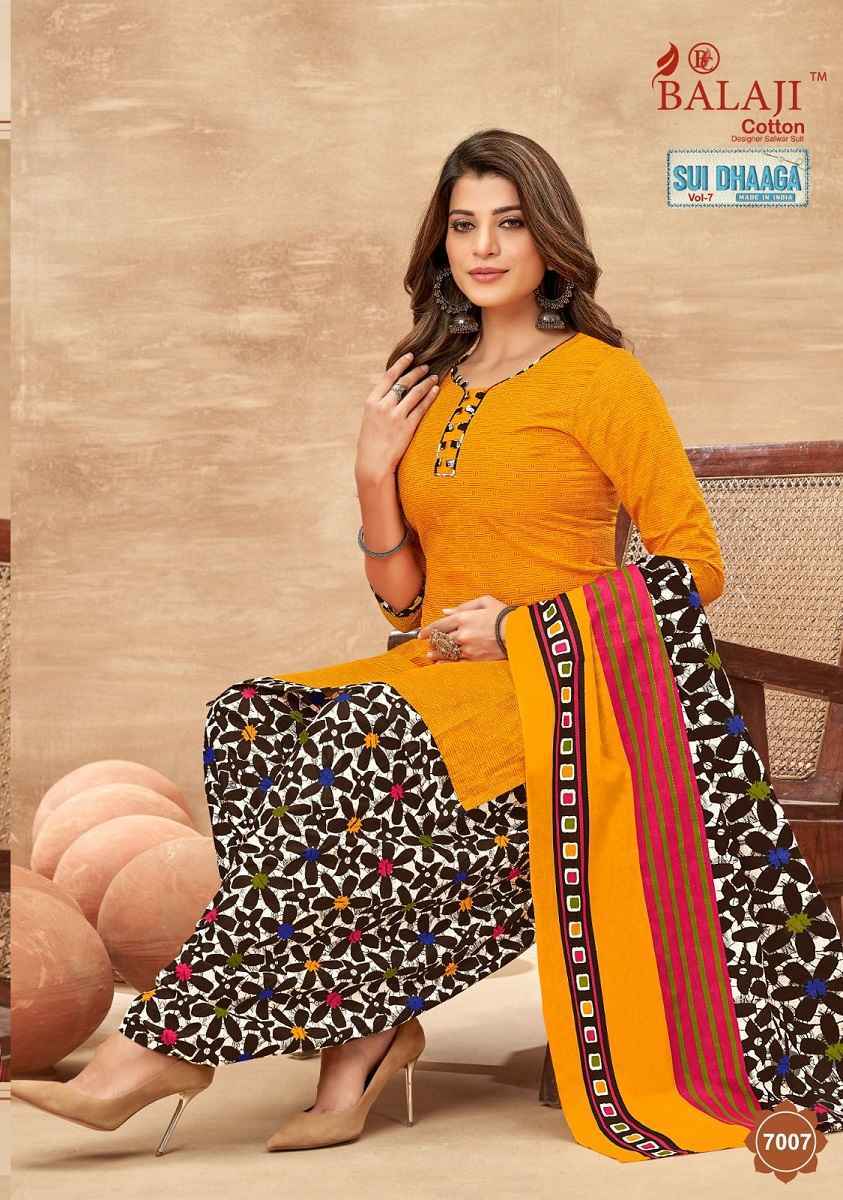 Balaji Sui Dhaga Vol 7 Cotton Dress Material 12 pcs Catalogue