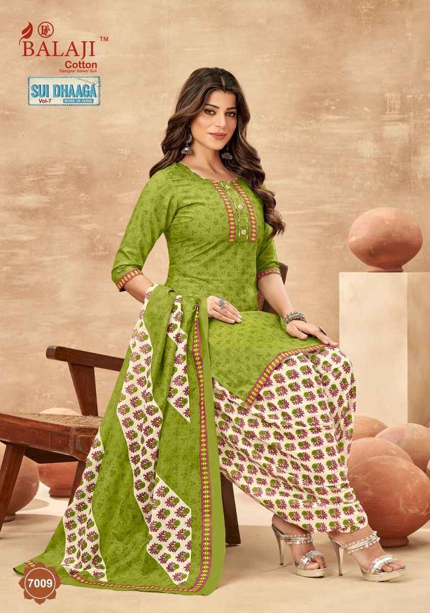 Balaji Sui Dhaga Vol 7 Cotton Dress Material 12 pcs Catalogue