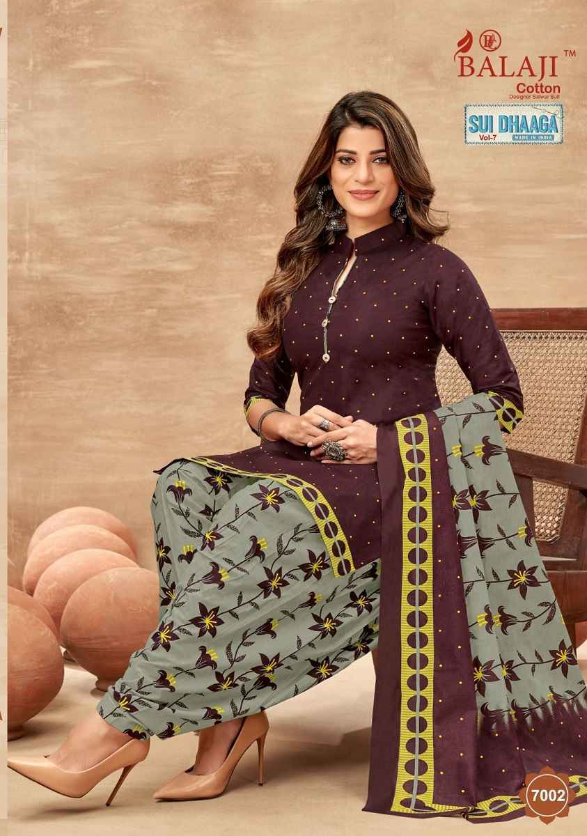 Balaji Sui Dhaga Vol 7 Cotton Dress Material 12 pcs Catalogue