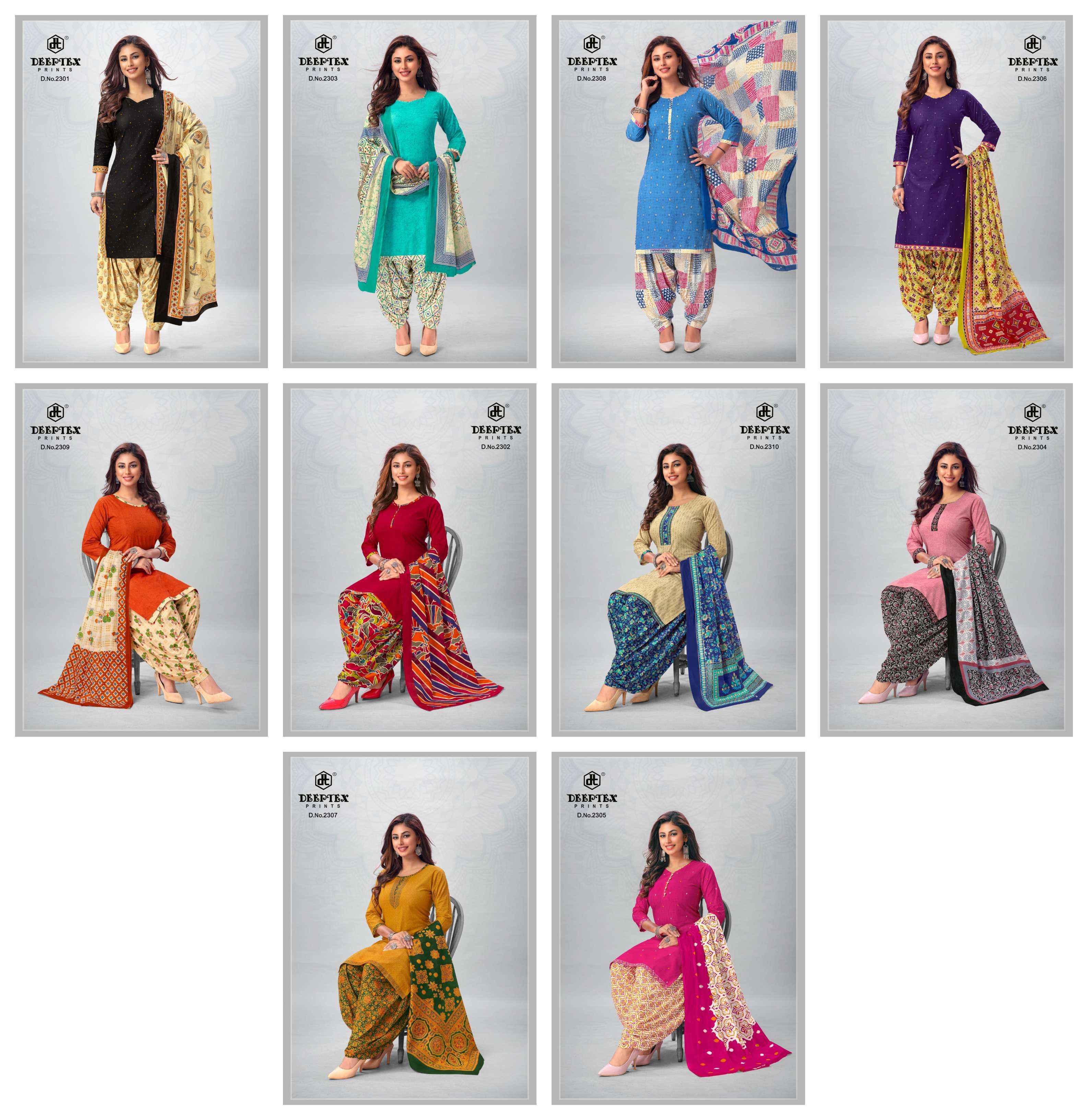 Deeptex Pichkari Vol-23 Cotton Dress Material  ( 10 pcs Catalogue )
