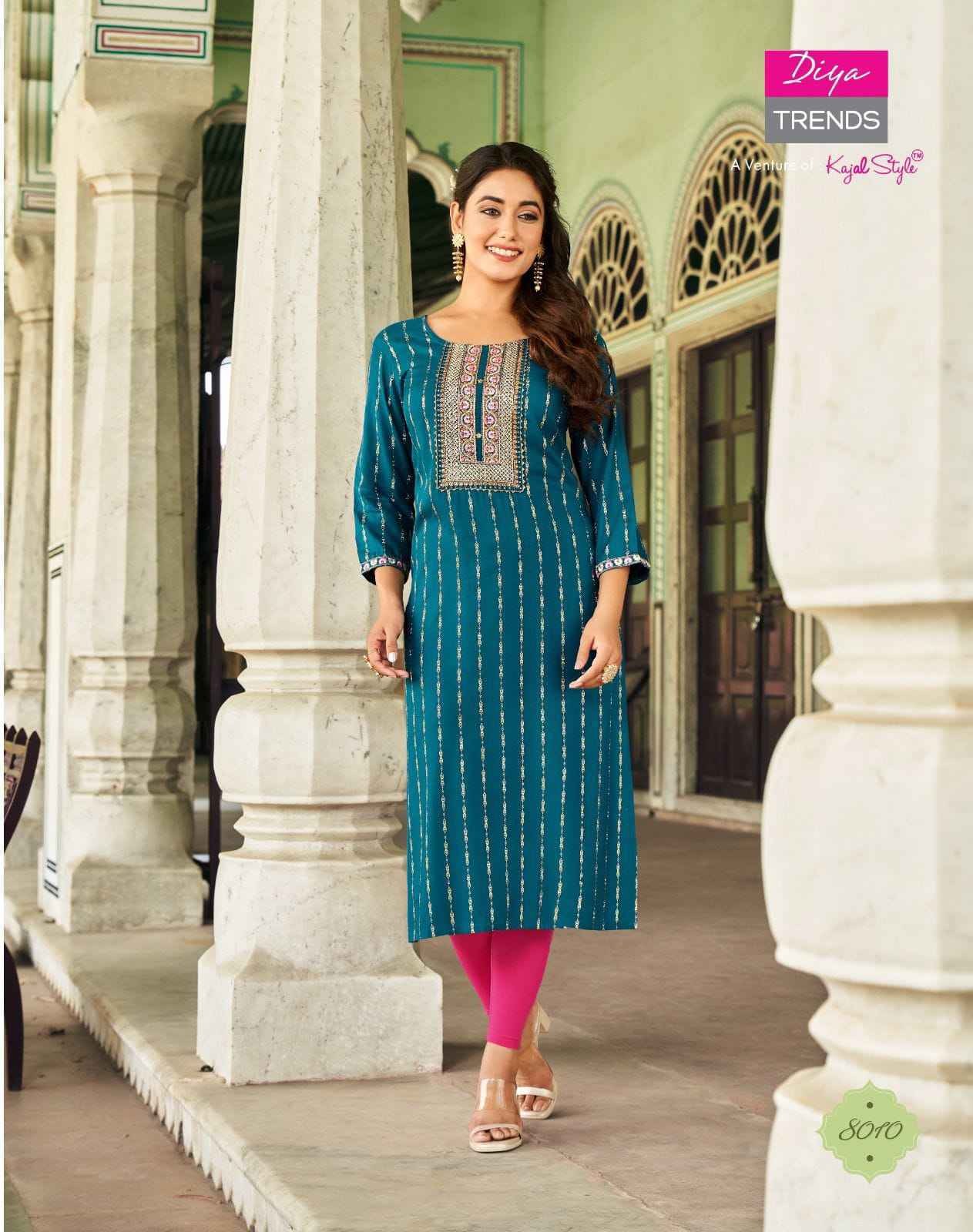 Diya Trends Victoria Vol-8 Rayon Kurti Catalog Wholesale Supplier surat