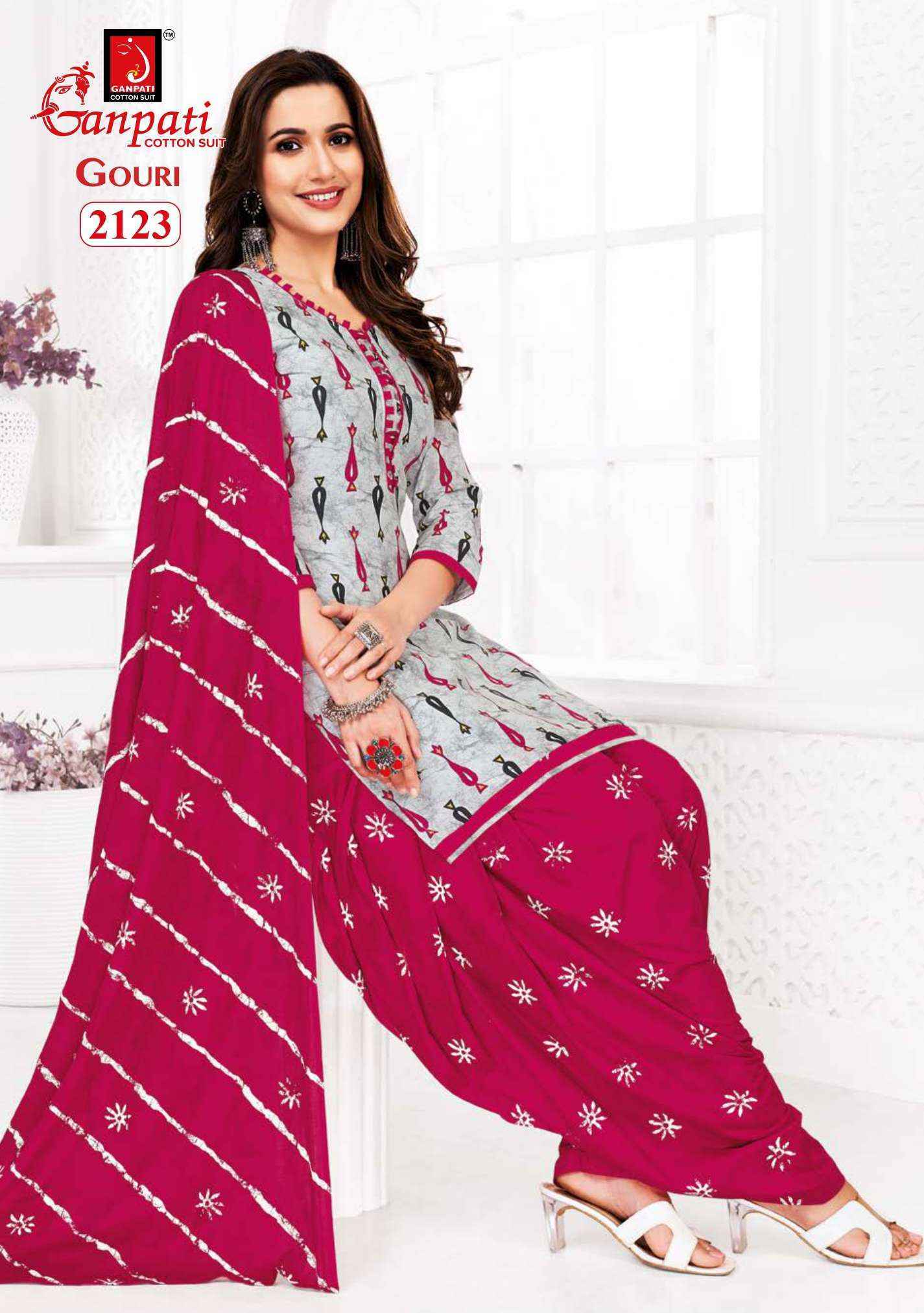 Ganpati Gouri Vol 7 Cotton Dress Material Wholesale Catalog Surat