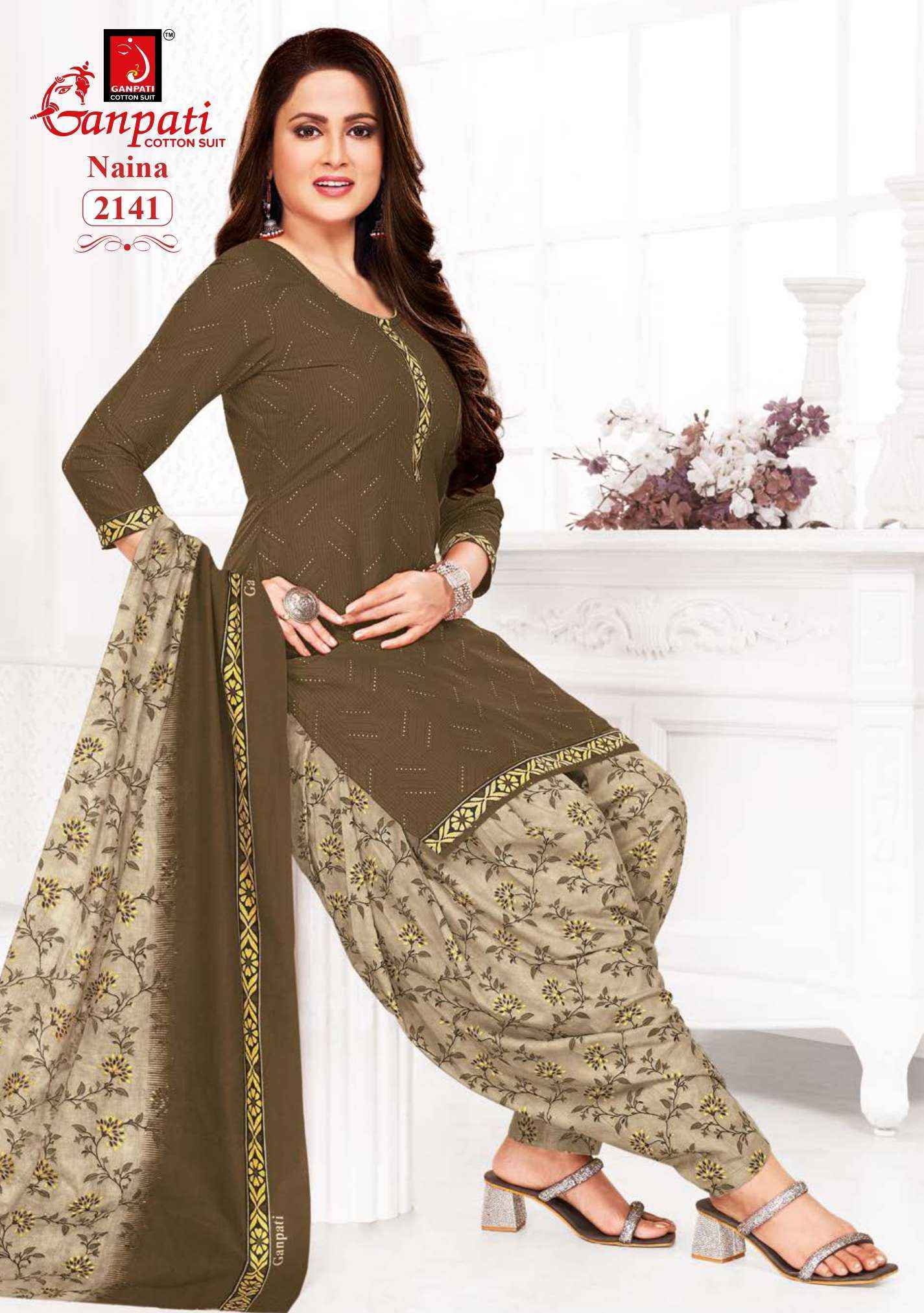 Ganpati Naina Vol 7 Cotton Dress Material Catalog With Wholesale Price