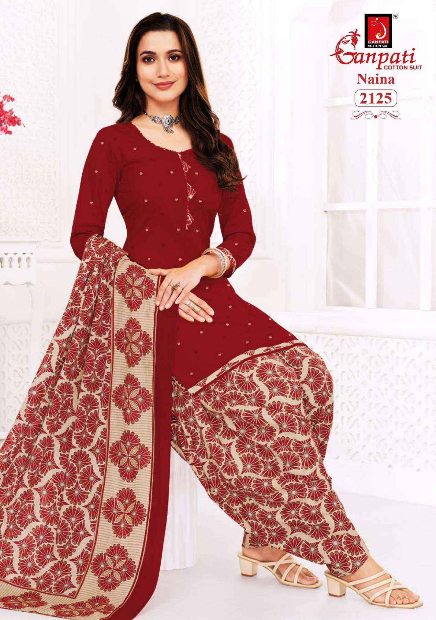 Ganpati Naina Vol 7 Cotton Dress Material Catalog With Wholesale Price