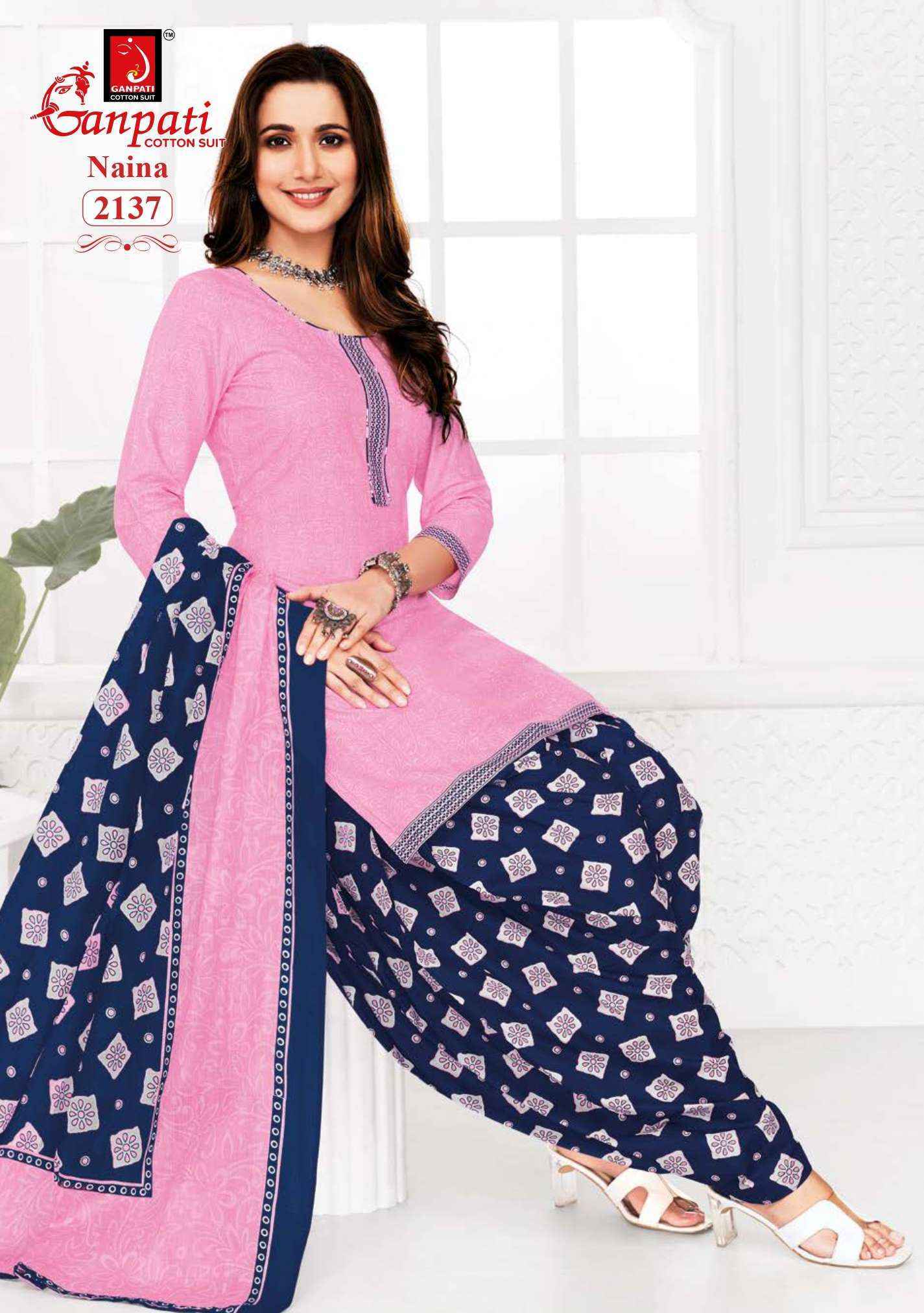 Ganpati Naina Vol 7 Cotton Dress Material Catalog With Wholesale Price