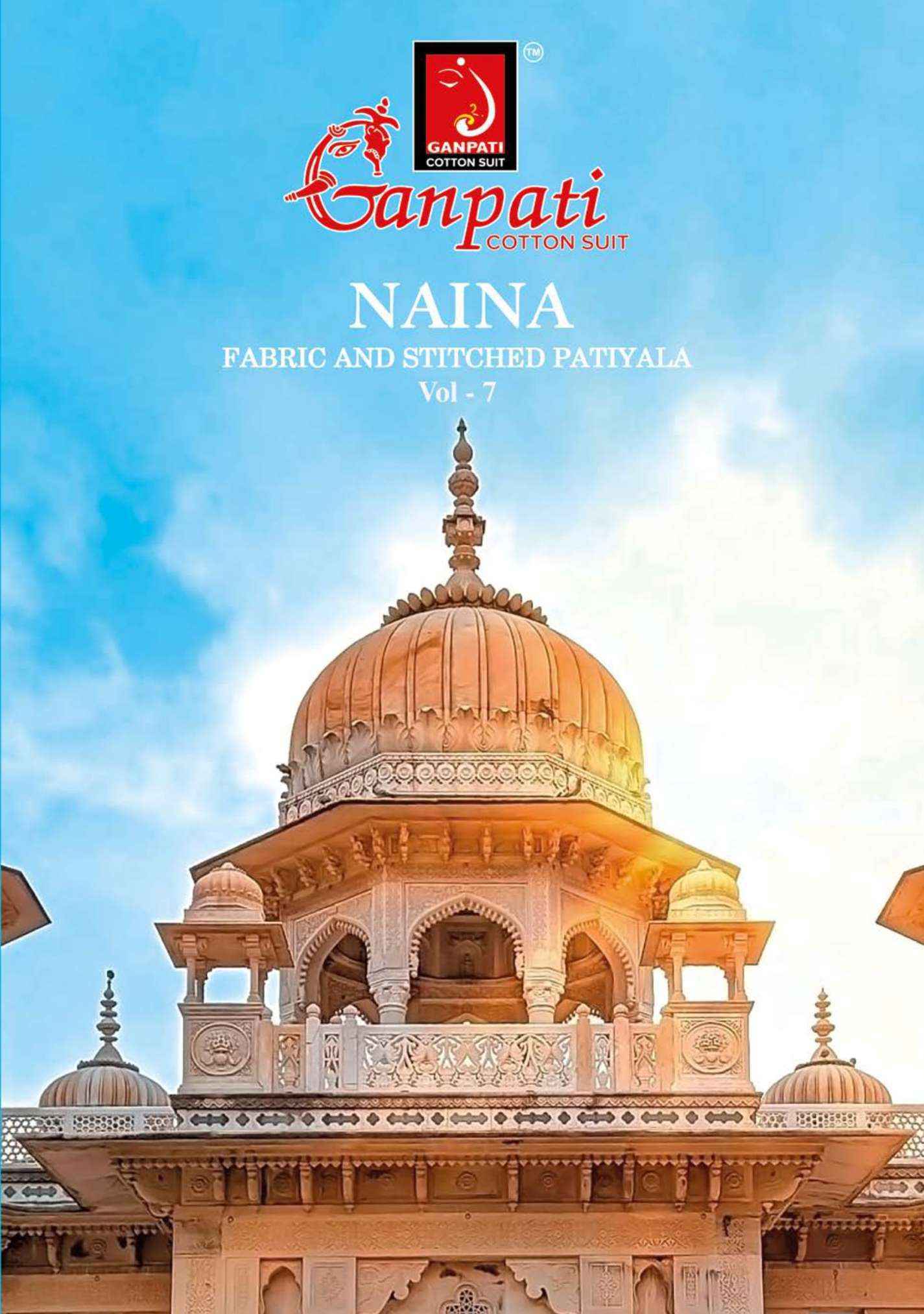 Ganpati Naina Vol 7 Cotton Dress Material Catalog With Wholesale Price