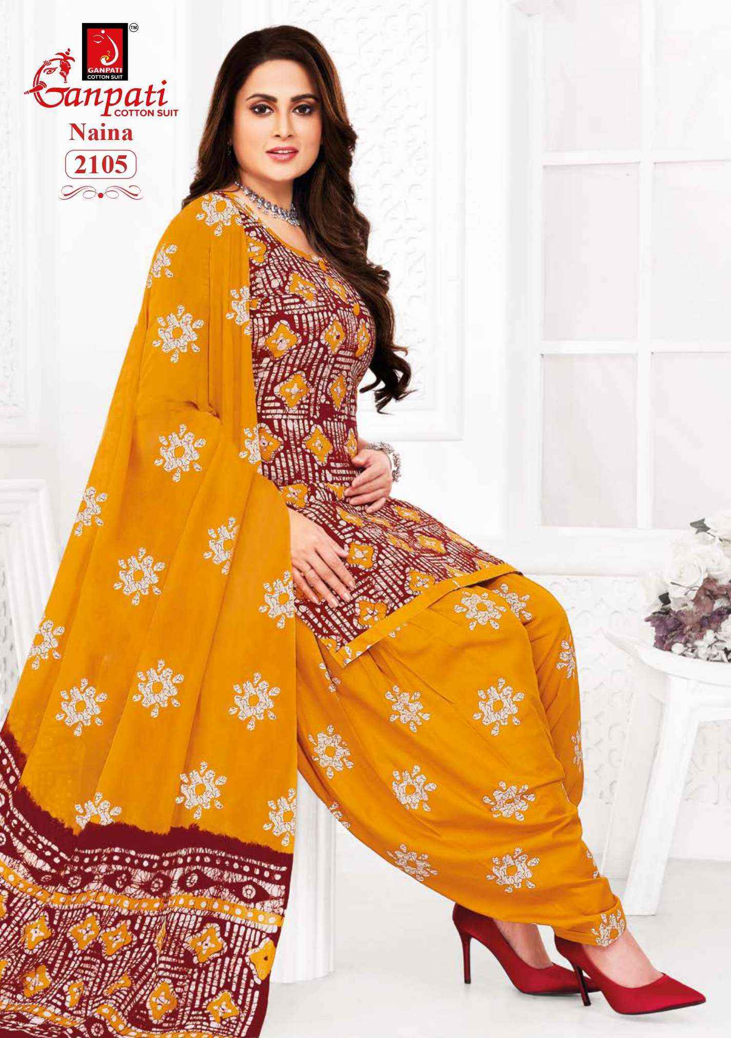 Ganpati Naina Vol 7 Cotton Dress Material Catalog With Wholesale Price