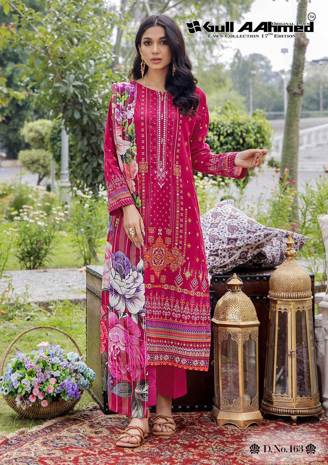 Gull Aahmed Lawn Collection Vol 17 Lawn Cotton Dress Material 6 pcs Catalogue