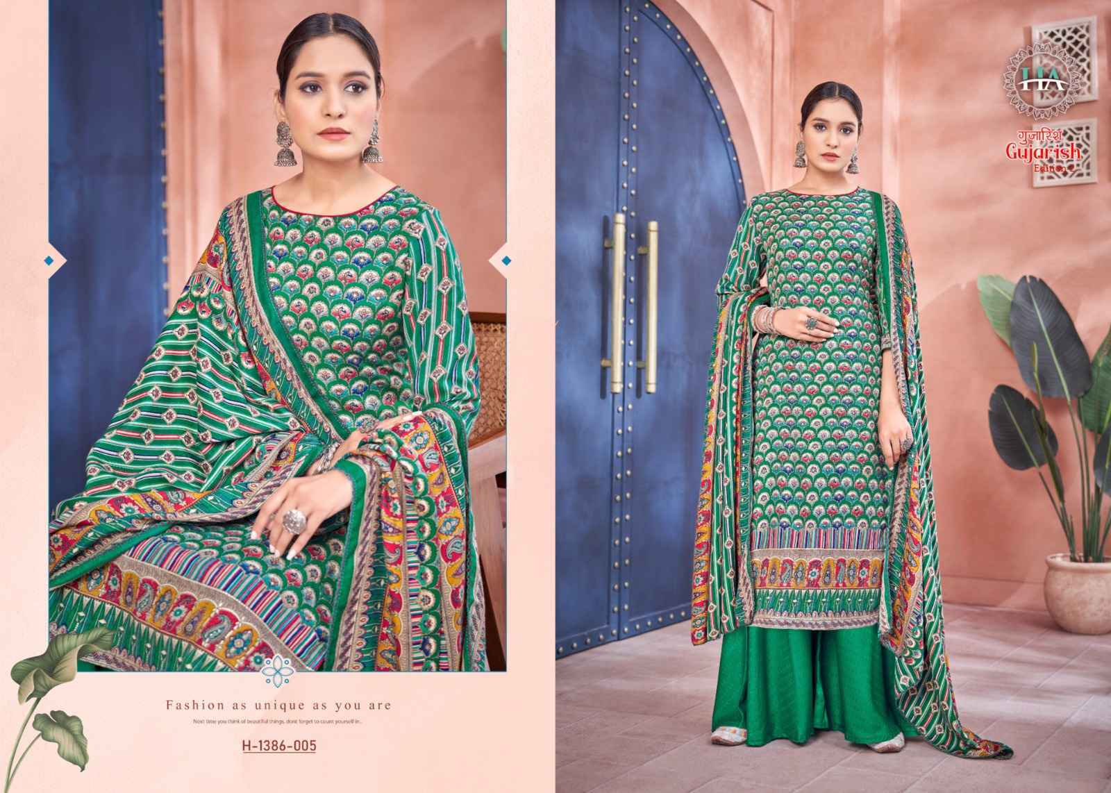 Harshit Fashion Hub Gujarish Vol 2 Pashmina Dress Material 8 pcs Catalogue