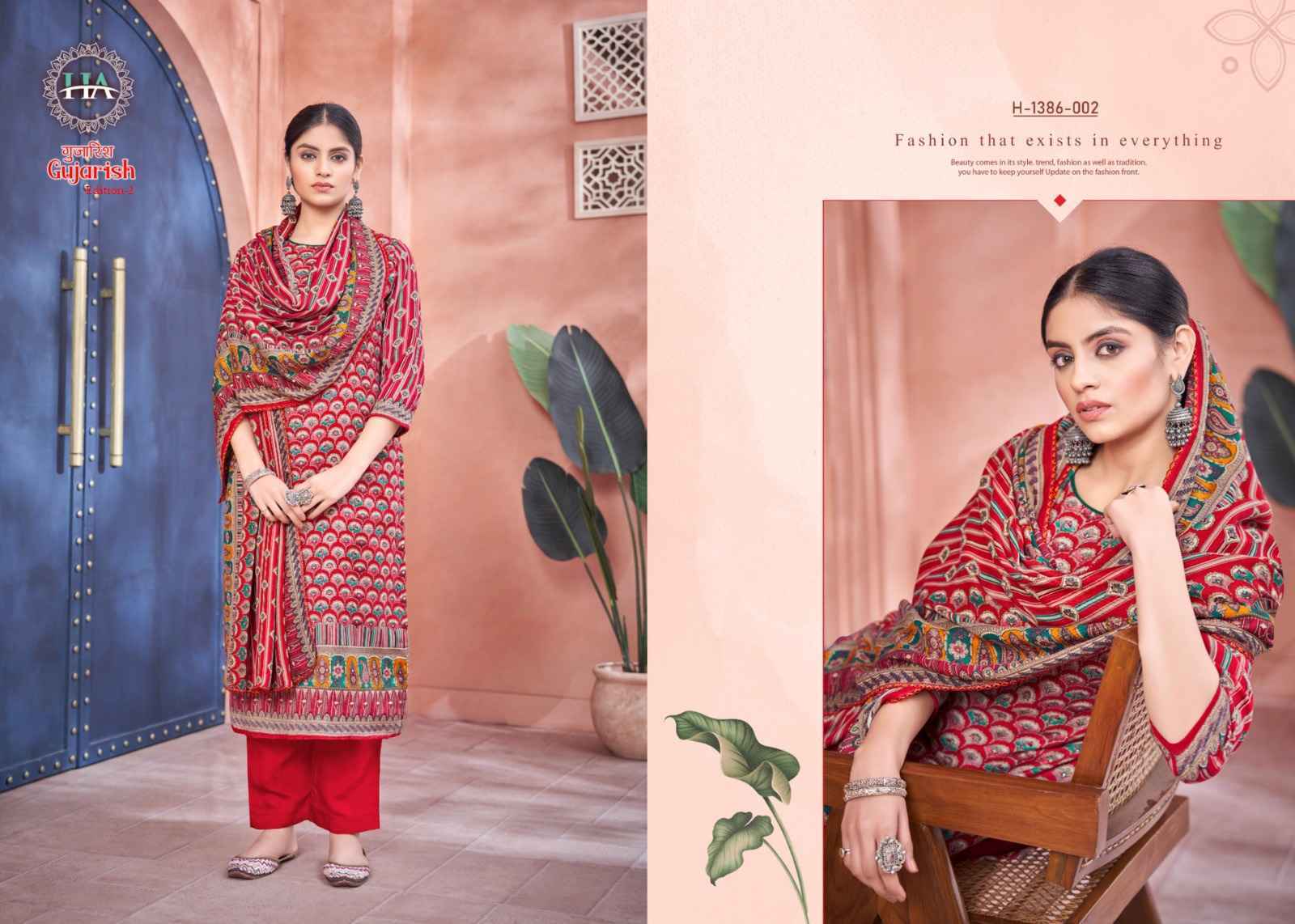 Harshit Fashion Hub Gujarish Vol 2 Pashmina Dress Material 8 pcs Catalogue