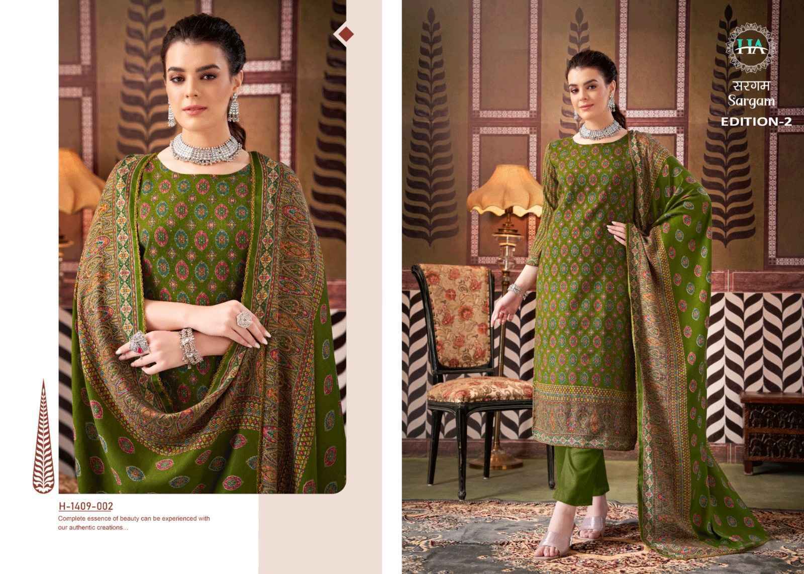 Harshit Fashion Hub Sargam Pashmina Dress Material 8 pcs Catalogue