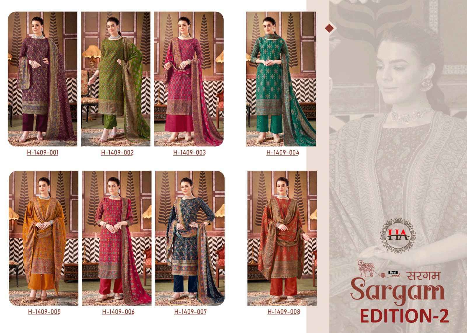 Harshit Fashion Hub Sargam Pashmina Dress Material 8 pcs Catalogue