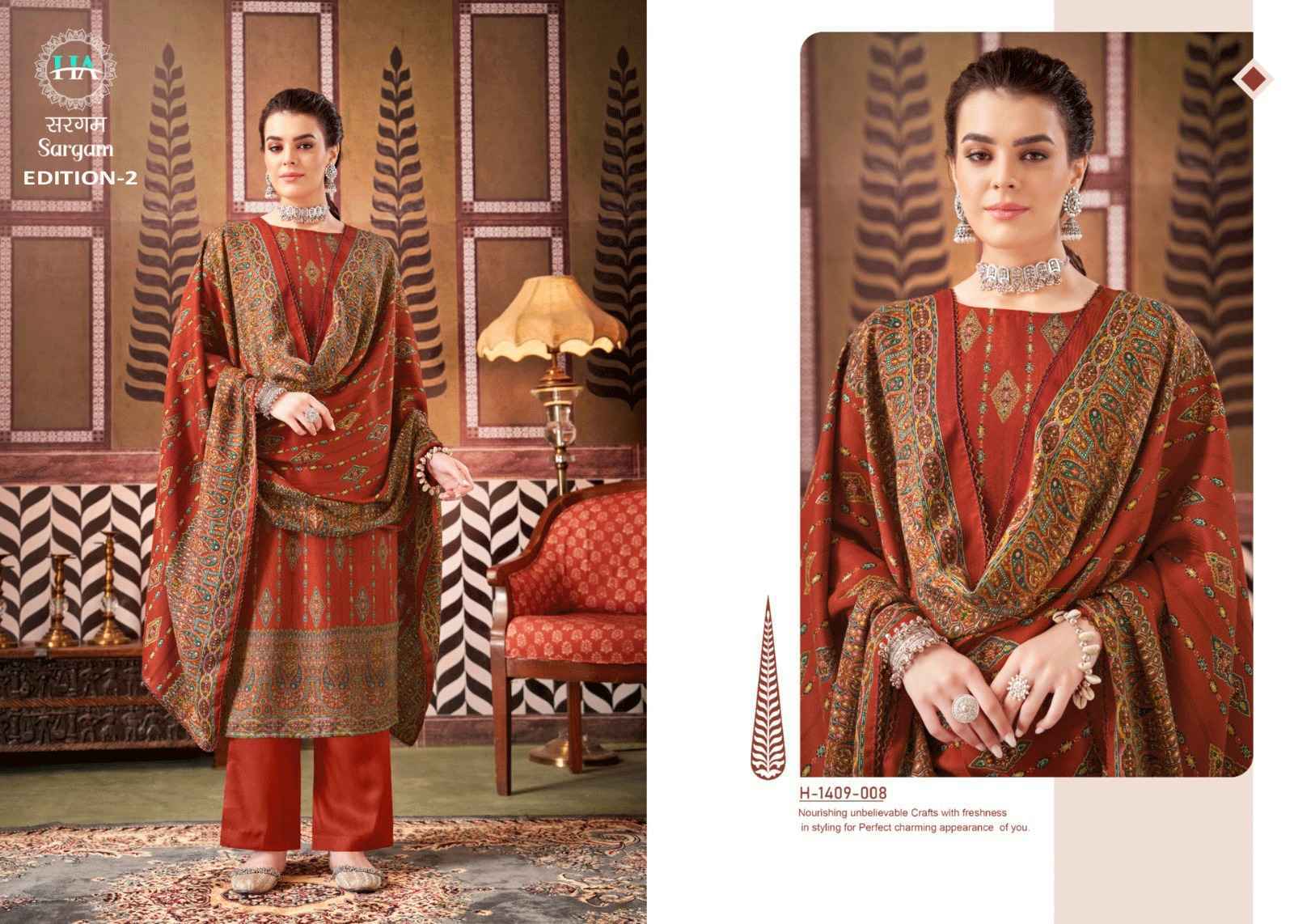 Harshit Fashion Hub Sargam Pashmina Dress Material 8 pcs Catalogue