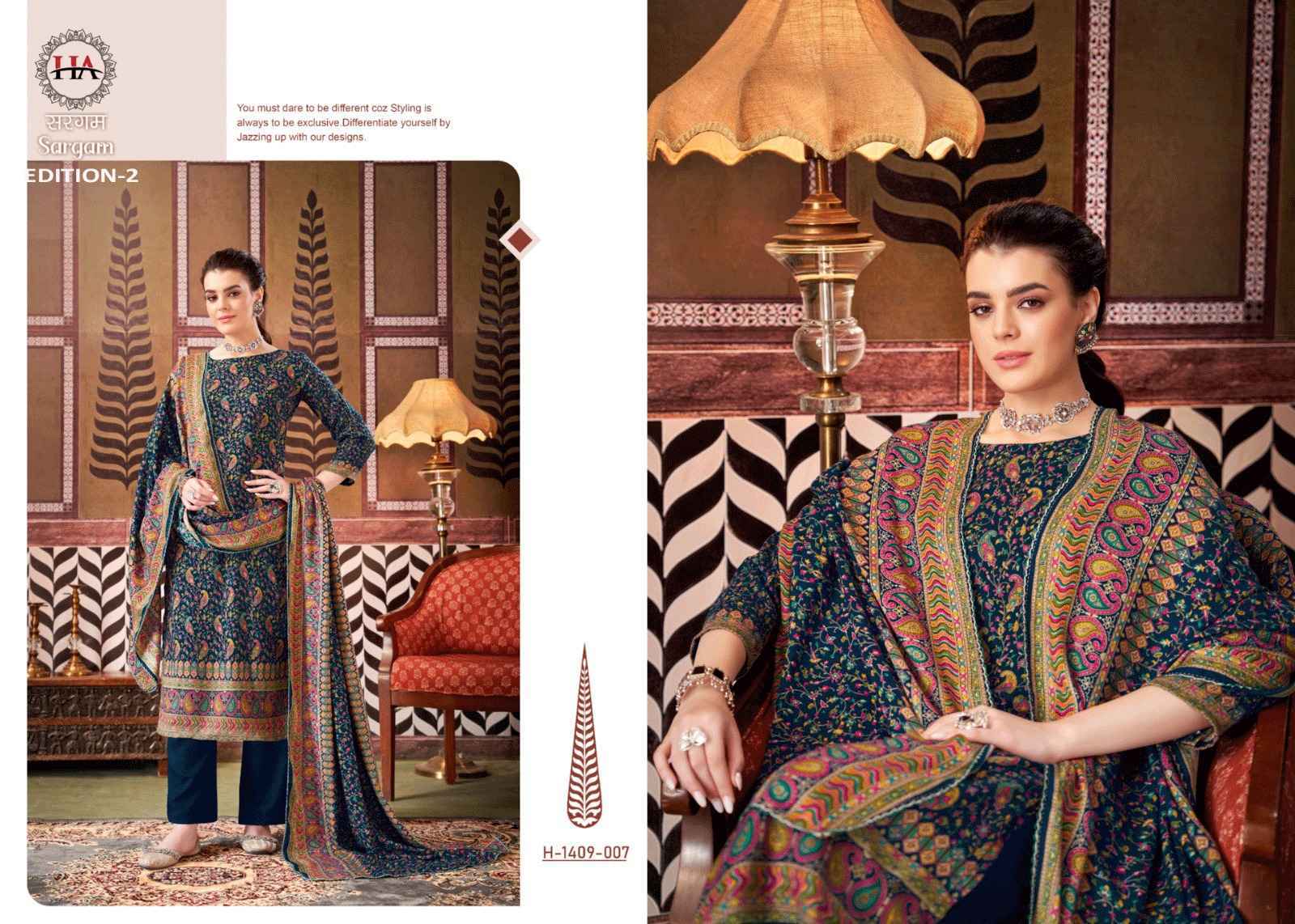 Harshit Fashion Hub Sargam Pashmina Dress Material 8 pcs Catalogue
