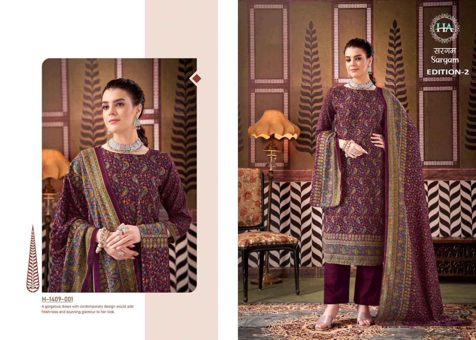 Harshit Fashion Hub Sargam Pashmina Dress Material 8 pcs Catalogue