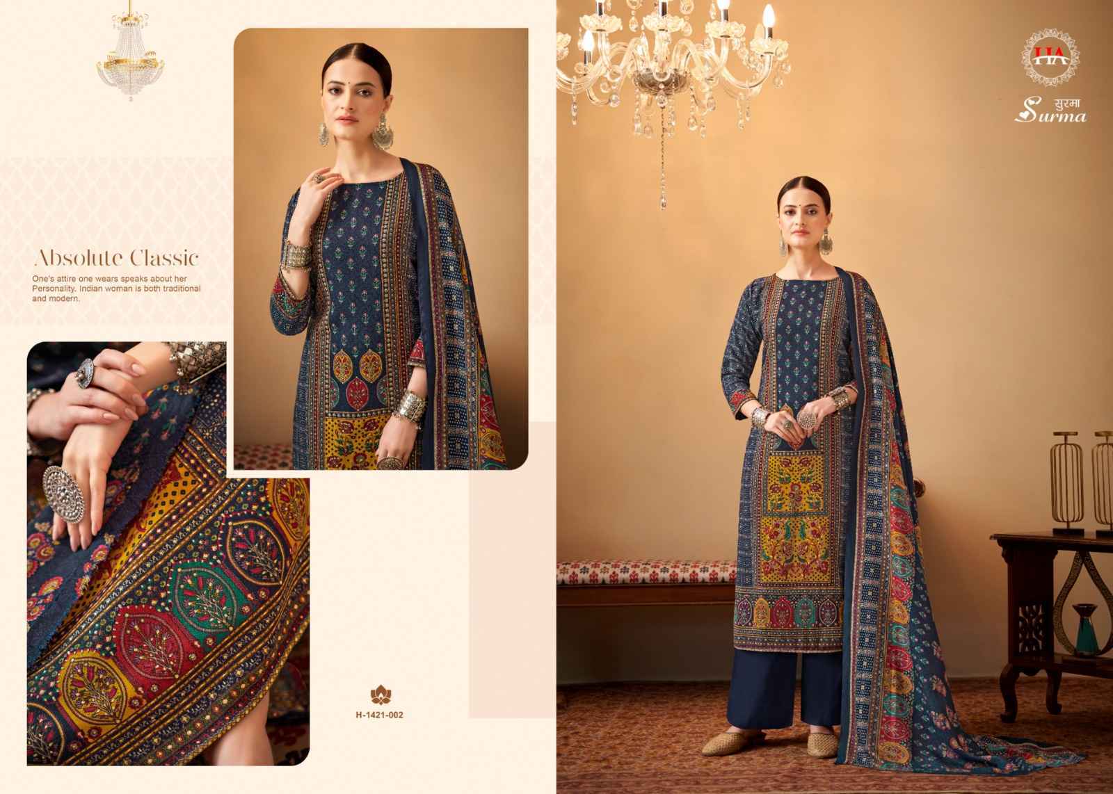 Harshit Fashion Hub Surma Pashmina Dress Material 8 pcs Catalogue