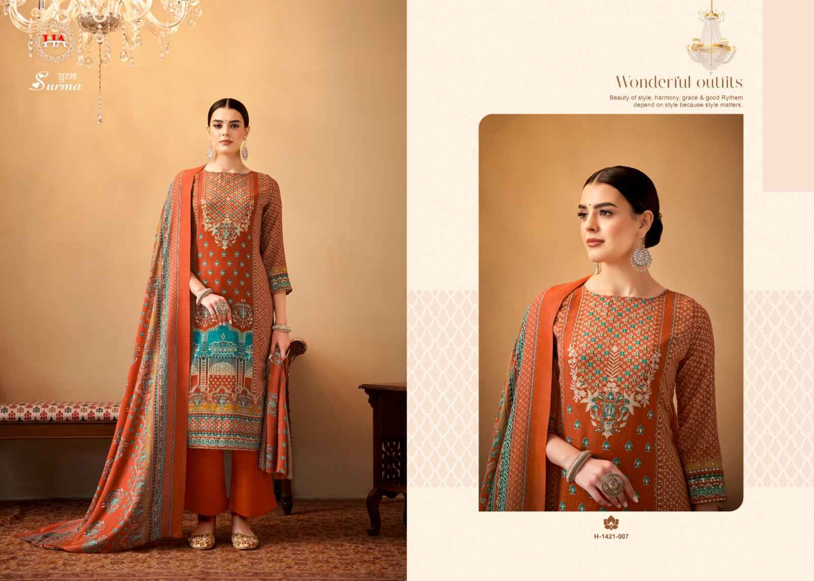 Harshit Fashion Hub Surma Pashmina Dress Material 8 pcs Catalogue