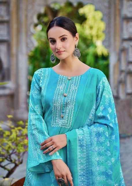 Hermitage Aza Vol 3 Cotton Dress Material 8 pcs Catalogue