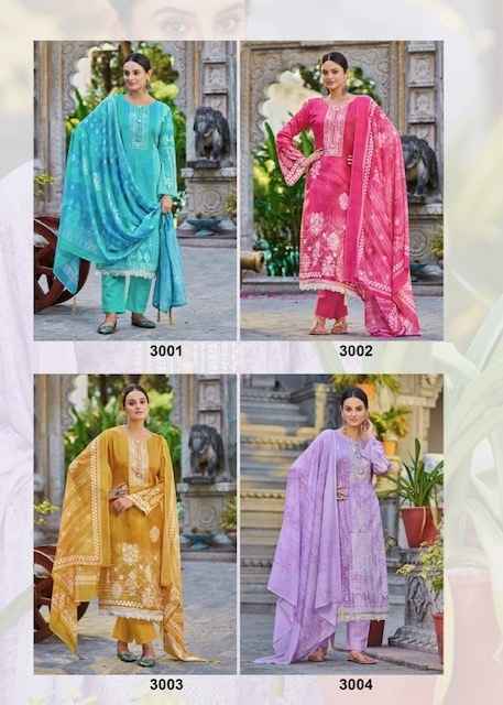 Hermitage Aza Vol 3 Cotton Dress Material 8 pcs Catalogue