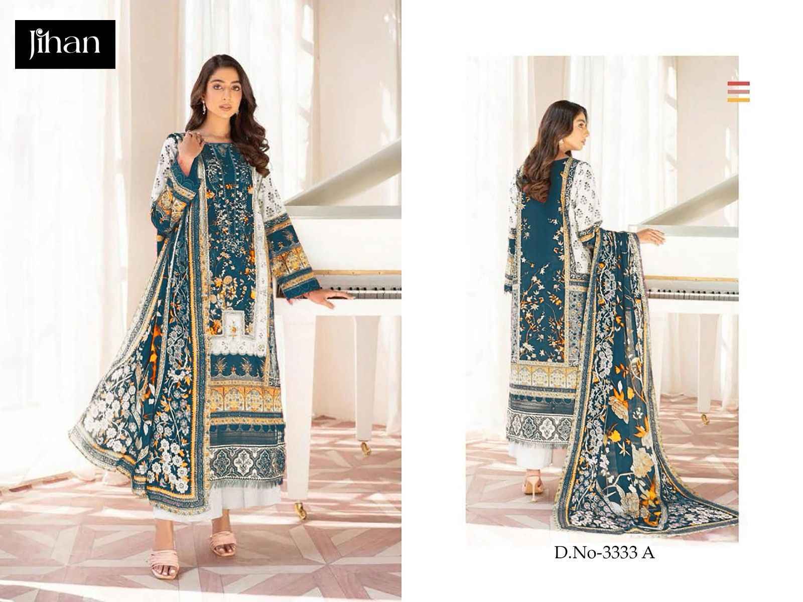 Jihan Firdous Morja Cotton Dress Material Wholesale Supplier Surat - Cotton dupatta