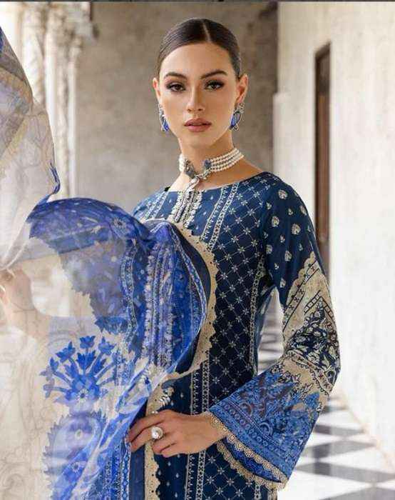 Jihan Saira Lawn Cotton Dress Material At Wholesale Price