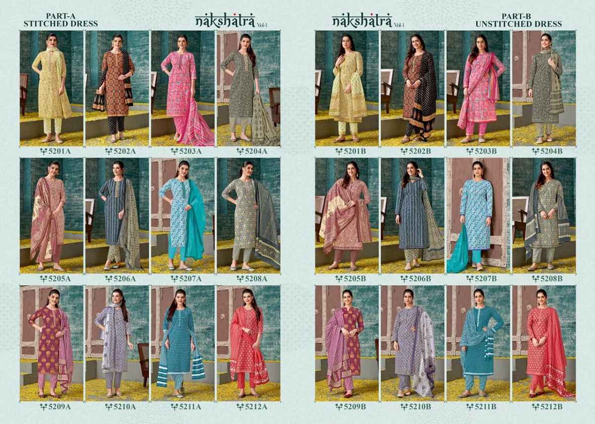 Kala Nakshatra Vol 1 Cotton Readymade Suits 12 pcs Catalogue