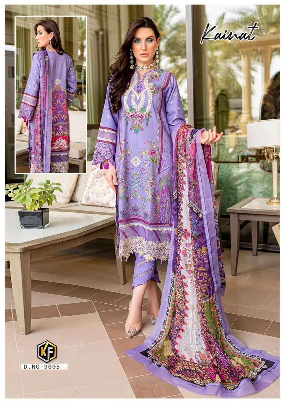 Keval Fab Kainat Vol 9 Lawn Cotton Dress Material 6 pcs 