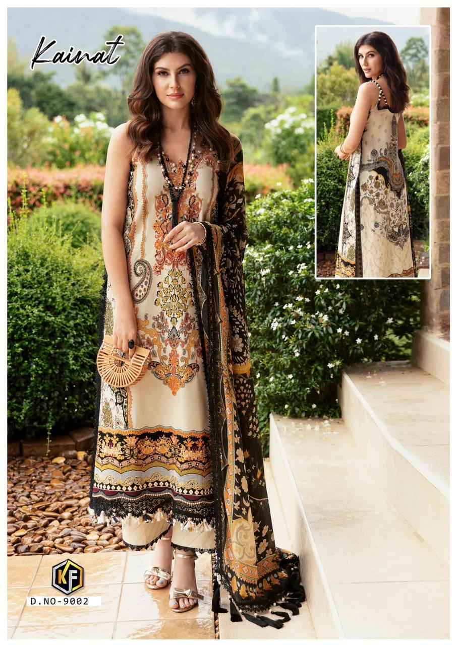 Keval Fab Kainat Vol 9 Lawn Cotton Dress Material 6 pcs 