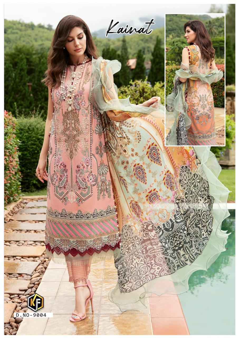 Keval Fab Kainat Vol 9 Lawn Cotton Dress Material 6 pcs 