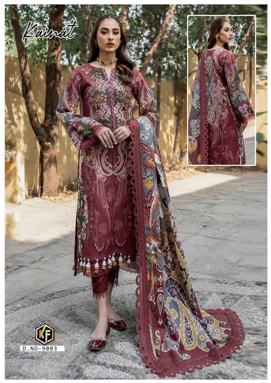 Keval Fab Kainat Vol 9 Lawn Cotton Dress Material 6 pcs Catalogue