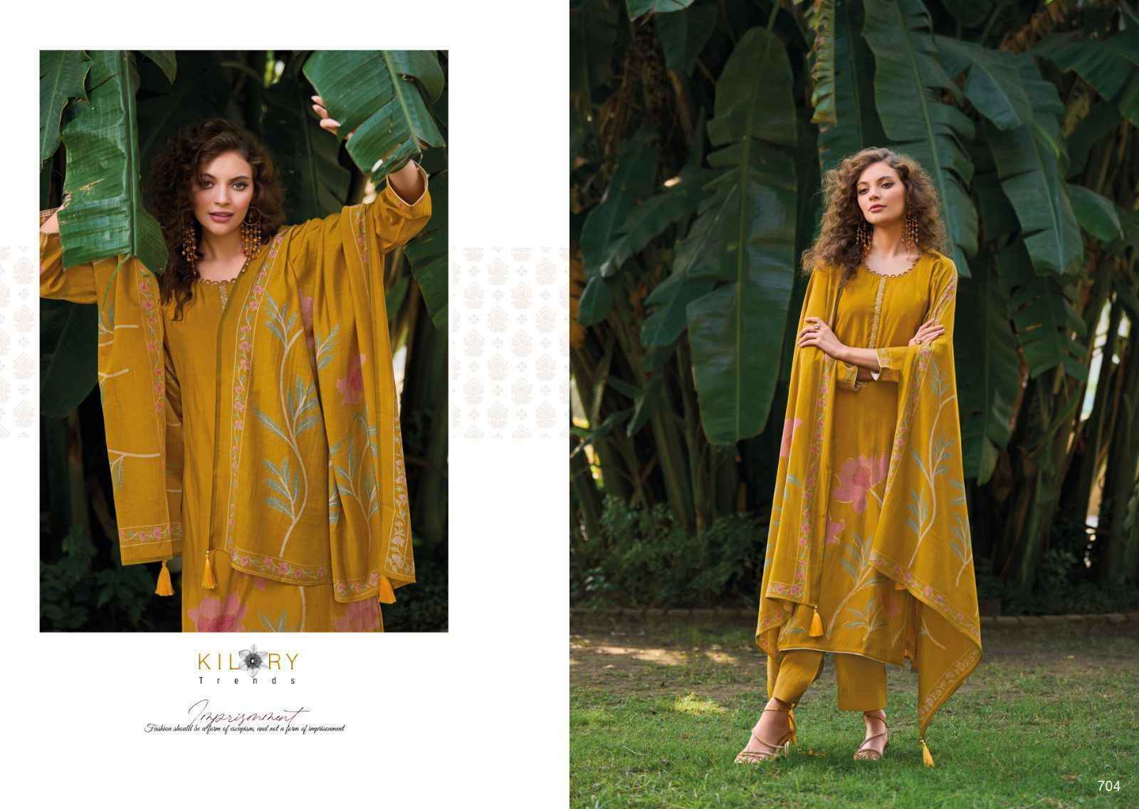 Kilory Trendz Zarina Vol 2 Viscose Dress Material 8 pcs Catalogue