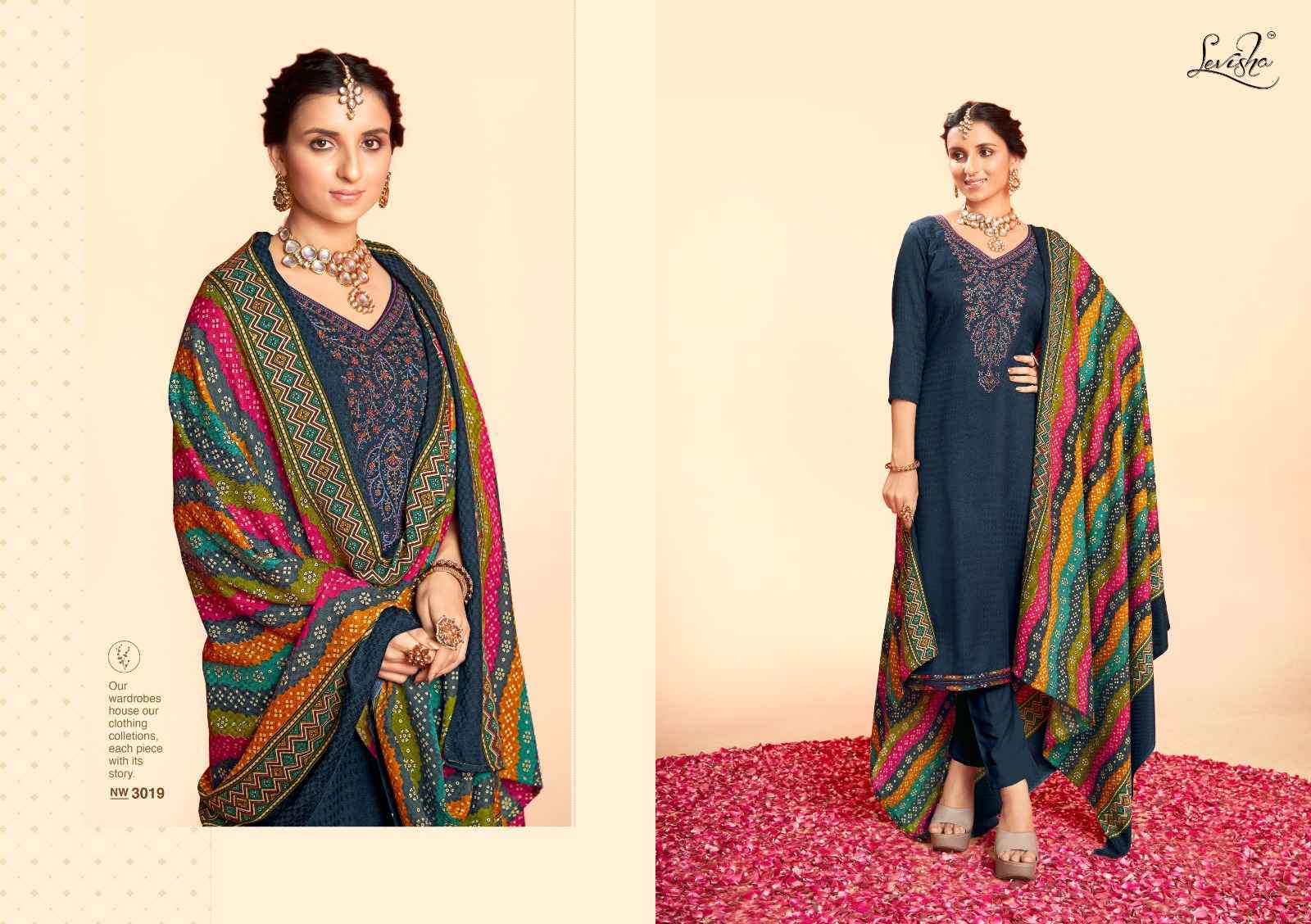 Levisha Nigar Pashmina Dress Material 8 pcs Catalogue