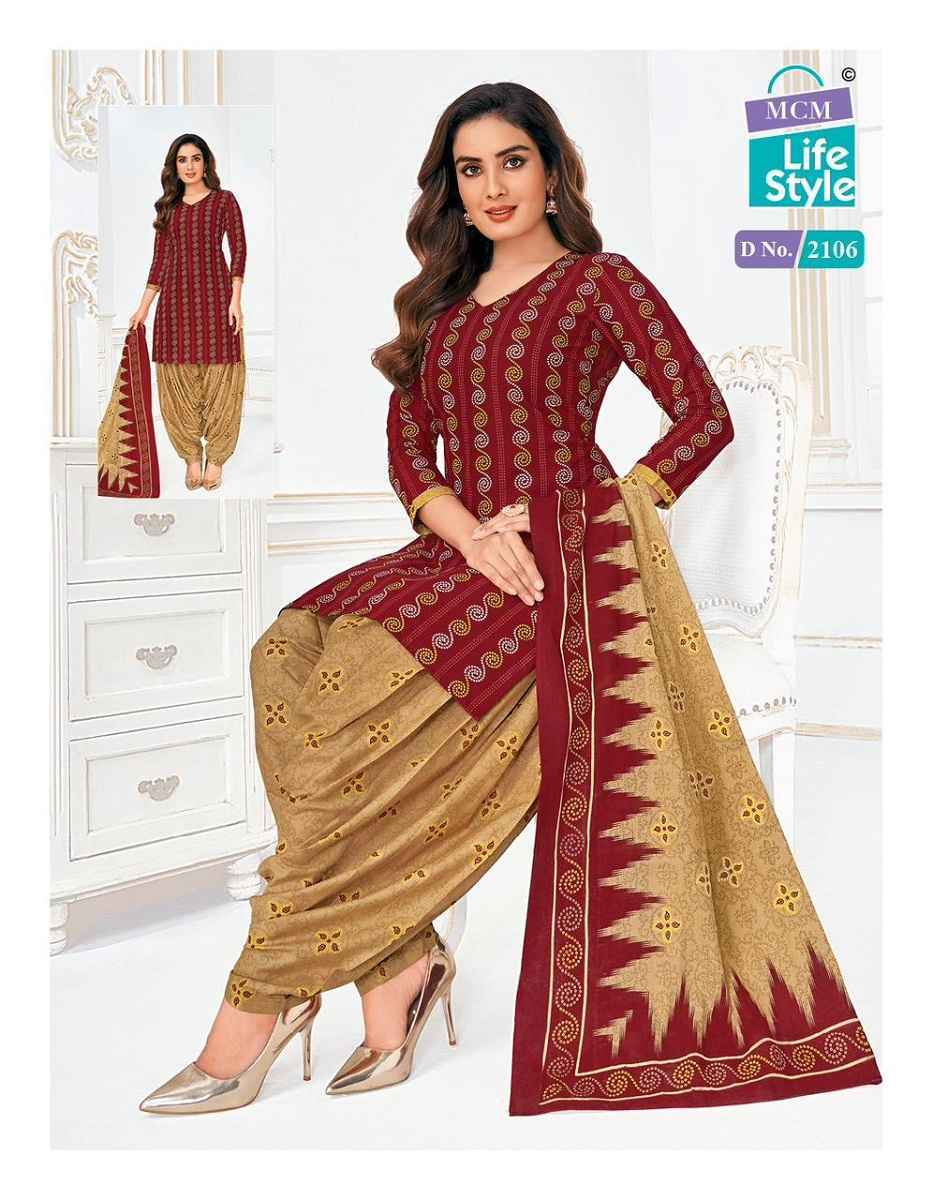 MCM Lifestyle Priya Vol 21 Cotton Dress Material 32 pcs Catalogue