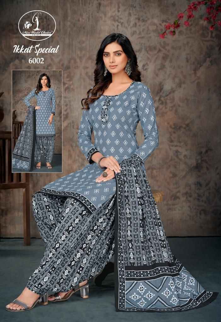 Miss World Ikkat Special Vol 6 Cotton Dress Material 10 pcs Catalogue