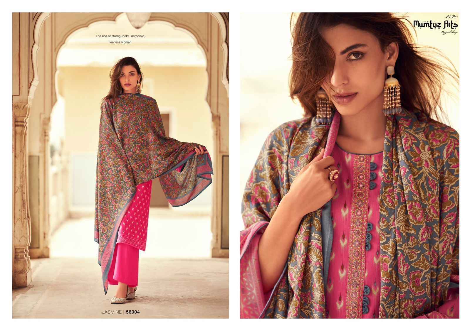 Mumtaz Arts Jasmine Pashmina Dress Material 5 pcs Catalogue